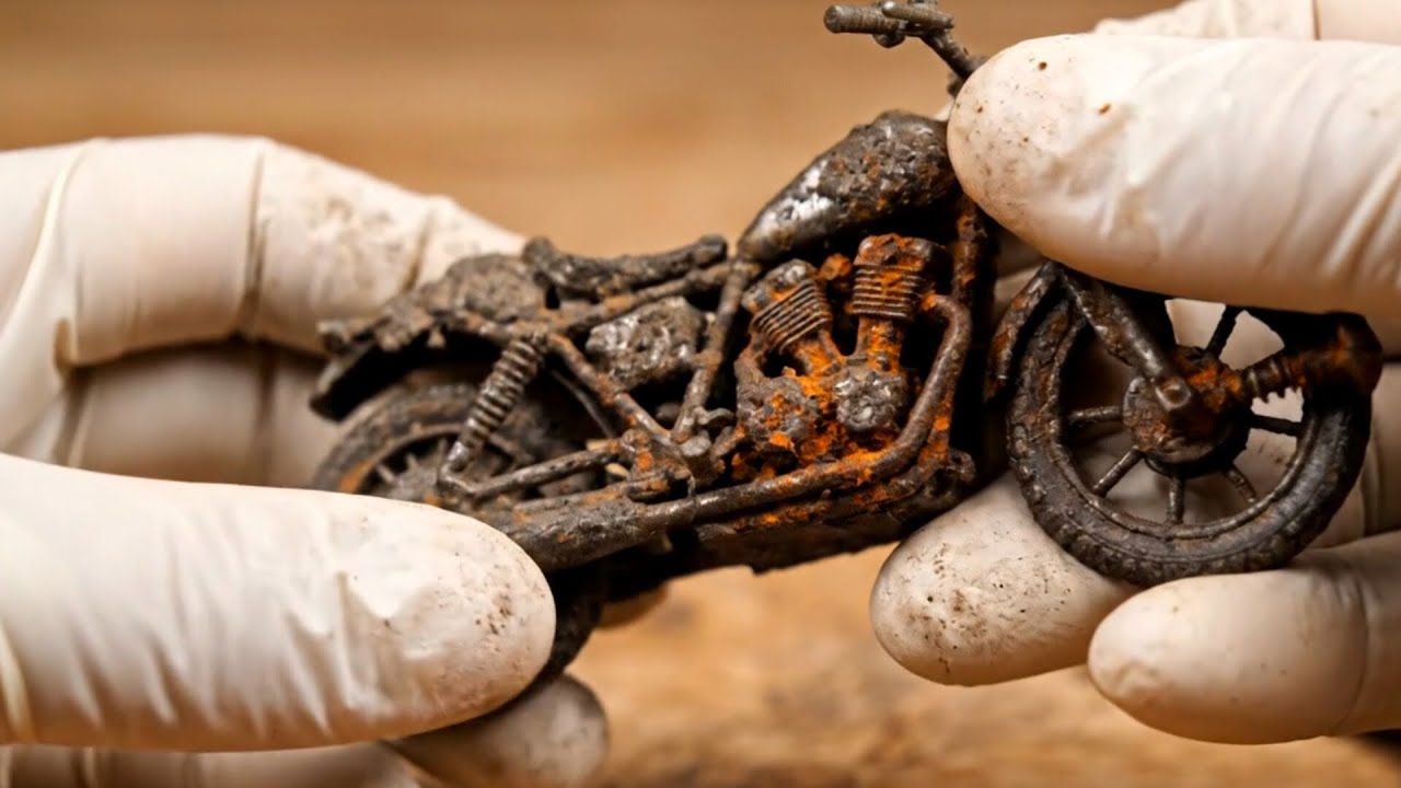 Mini Restoration ASMR abandoned Harley Davidson seventy two motorcycle