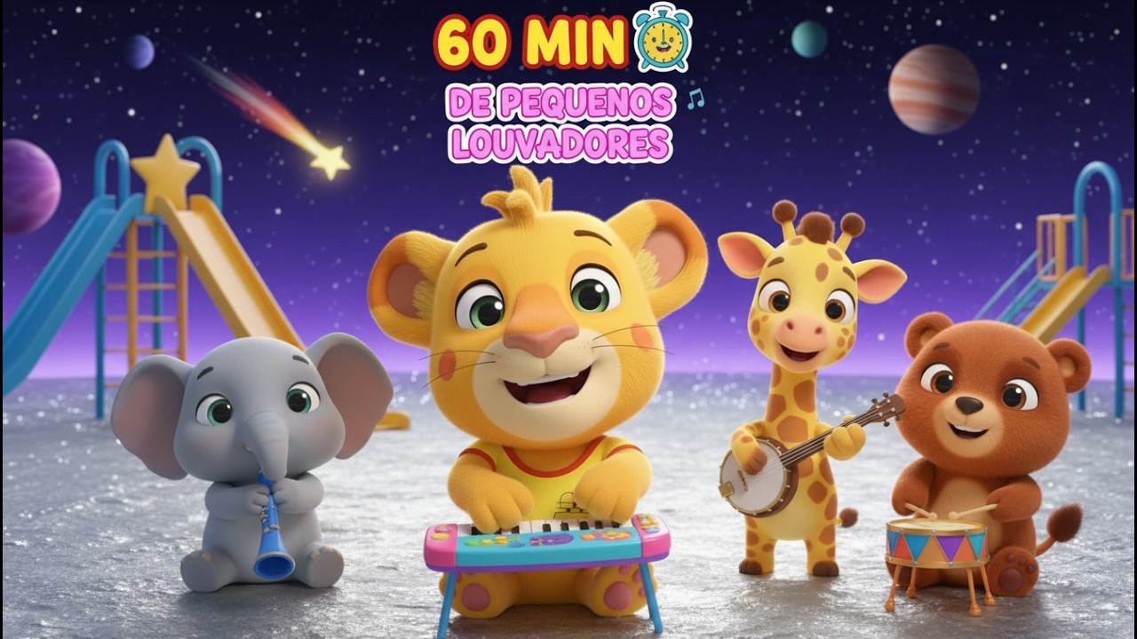 1 Hora de Louvor Infantil: Jesus é meu Melhor Amigo 👫 | Músicas Gospel para Ensinar Valores