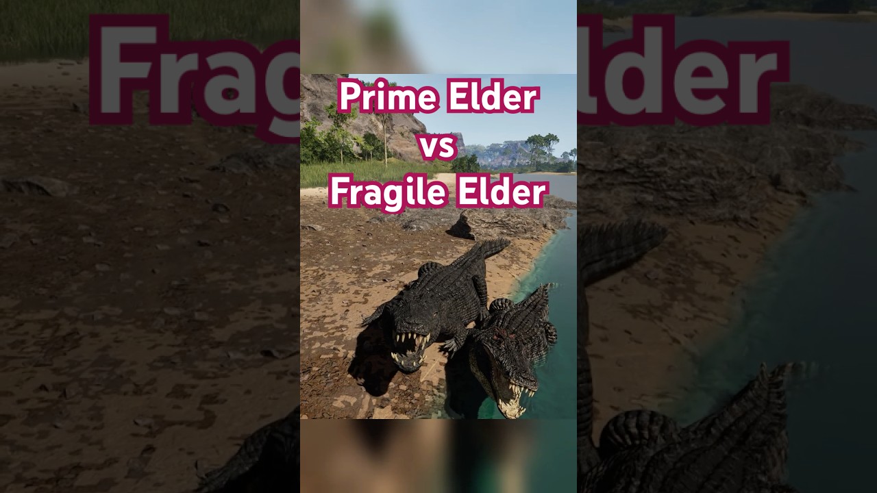 prime elder vs normal elder deino | The Isle Evrima hordetest #theisleevrima #deinosuchus  #dinosaur