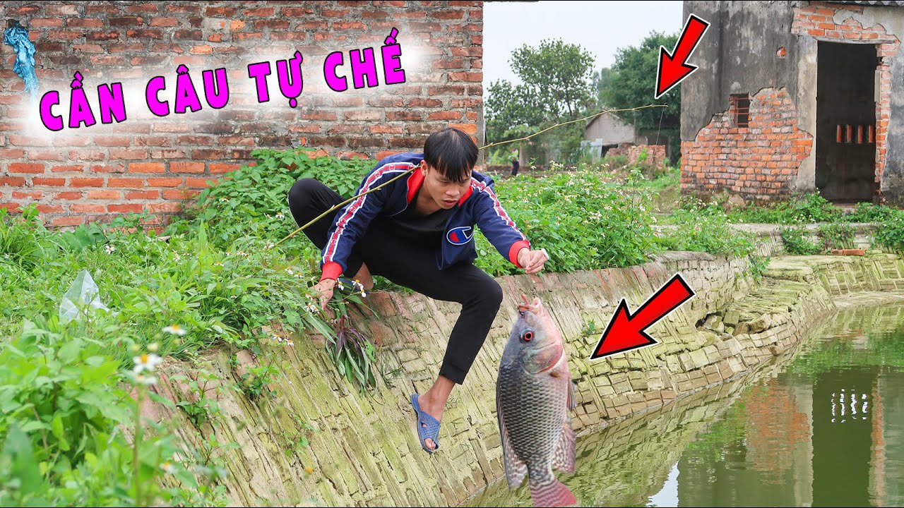 Thử Th&aacute;ch Chế Tạo Cần C&acirc;u Từ Mọi Thứ - Lạ Vlog