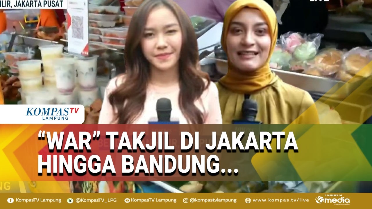 Berburu Takjil Jelang Berbuka Puasa Dihari Pertama Ramadan