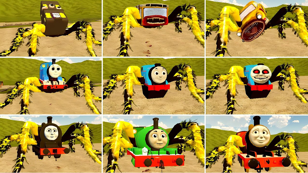 ALL MONSTERS Big & Small: Car Eater, Bus Eater, House Head, Thomas Train Eater, Shin Sonic (GMOD)