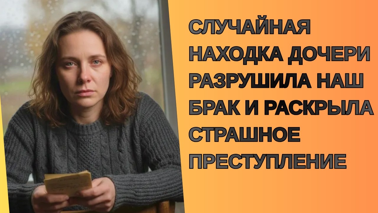 Случайная находка дочери разрушила наш брак и раскрыла страшное преступление