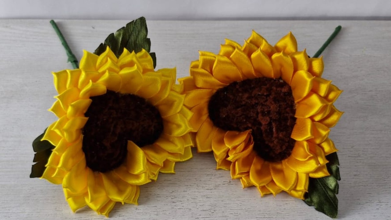 Nueva forma para hacer girasoles 🌻/ tutorial paso a paso de girasol eterno / como hacer girasoles