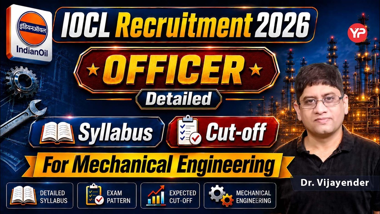 IOCL Mechanical Officer, Detailed Syllabus (2026) & Cut off (2025) discussion