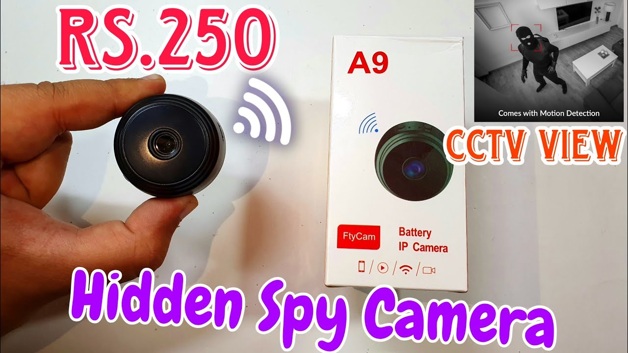 A9 Mini Wifi Camera | Mini Wireless Spy CCTV Camera With Wifi & Battery | Wifi Spy Camera