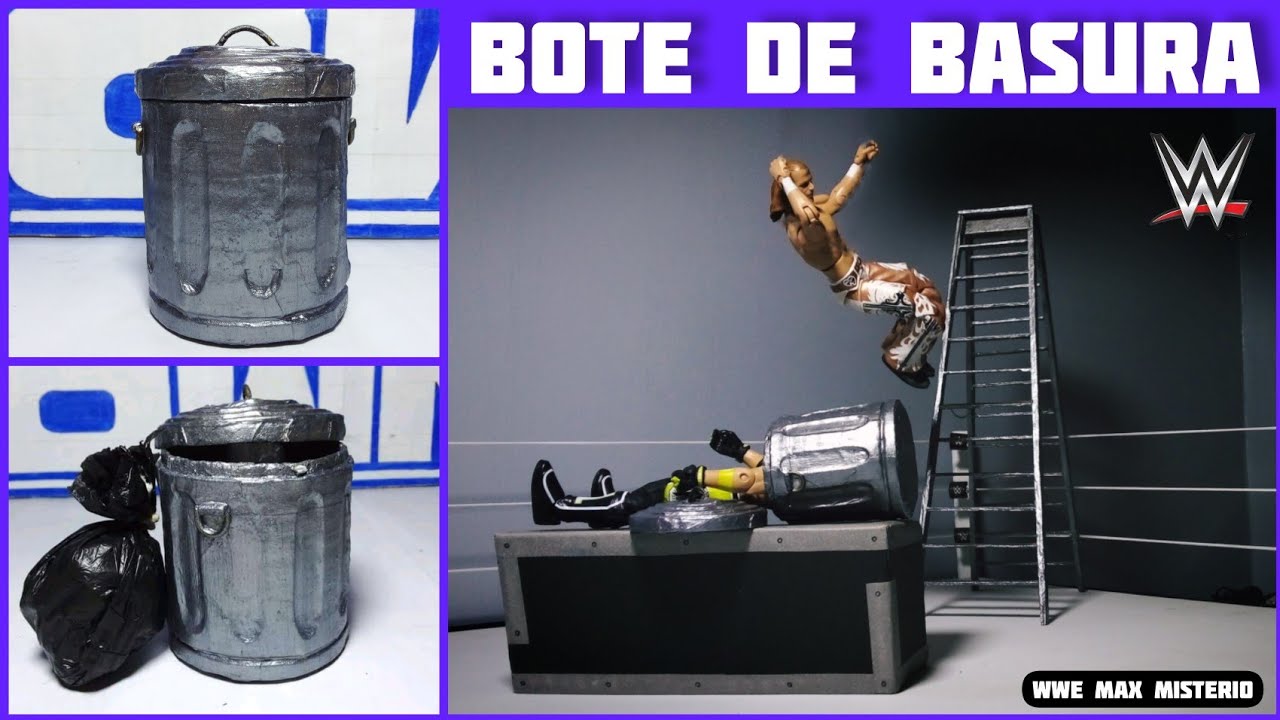 Como hacer un bote de basura para figuras de WWE