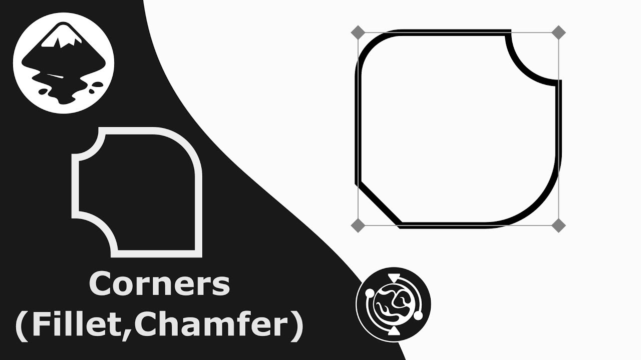 Corners(Fillet/Chamfer) :  Inkscape Live Path Effects Tutorial ( LPE )