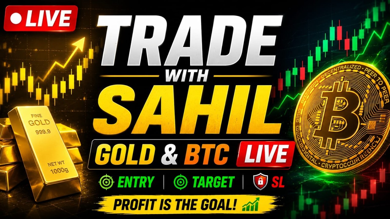 🔴 LIVE Gold & Bitcoin Trading | XAUUSD & BTCUSD Live Analysis | Trade With Sahil