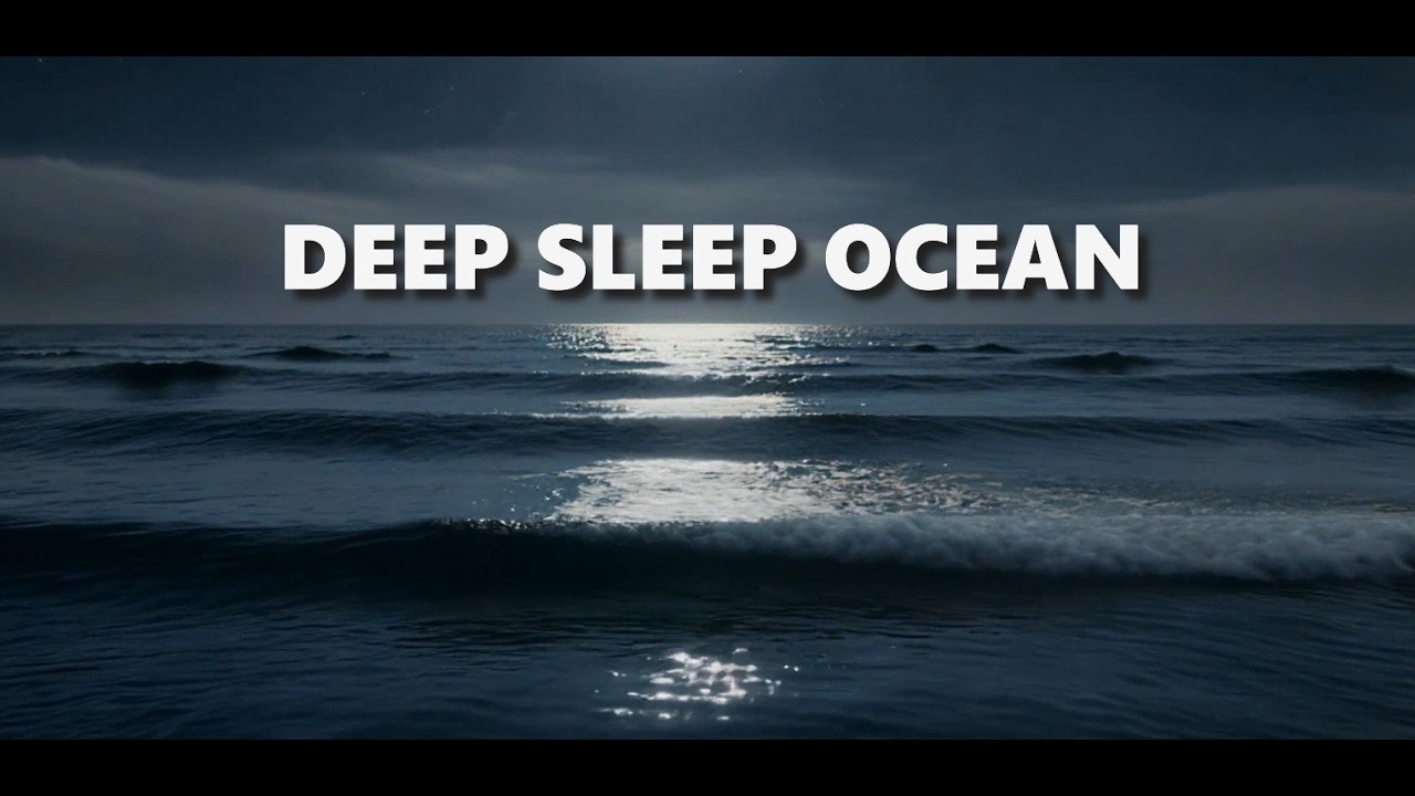 8 Hours of Calm Night Ocean Waves 🌊 | Deep Sleep Ocean | Delta 2–4 Hz