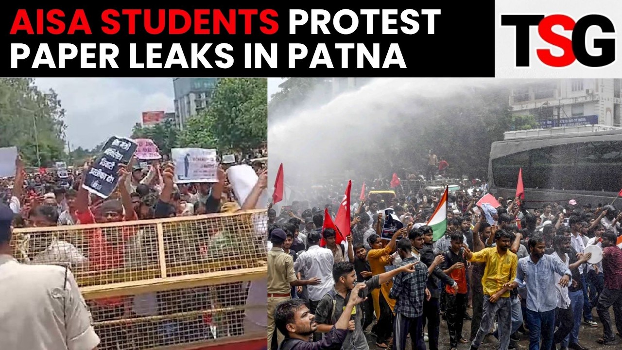 Patna AISA Protest: Students Agitate at JP Roundabout Over Paper Leaks | TSG