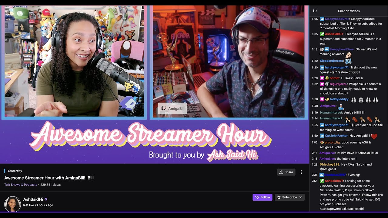 11/6/2022 AmigaBill Interviewed by AshSaidHi Talking Amiga and Filmmaking