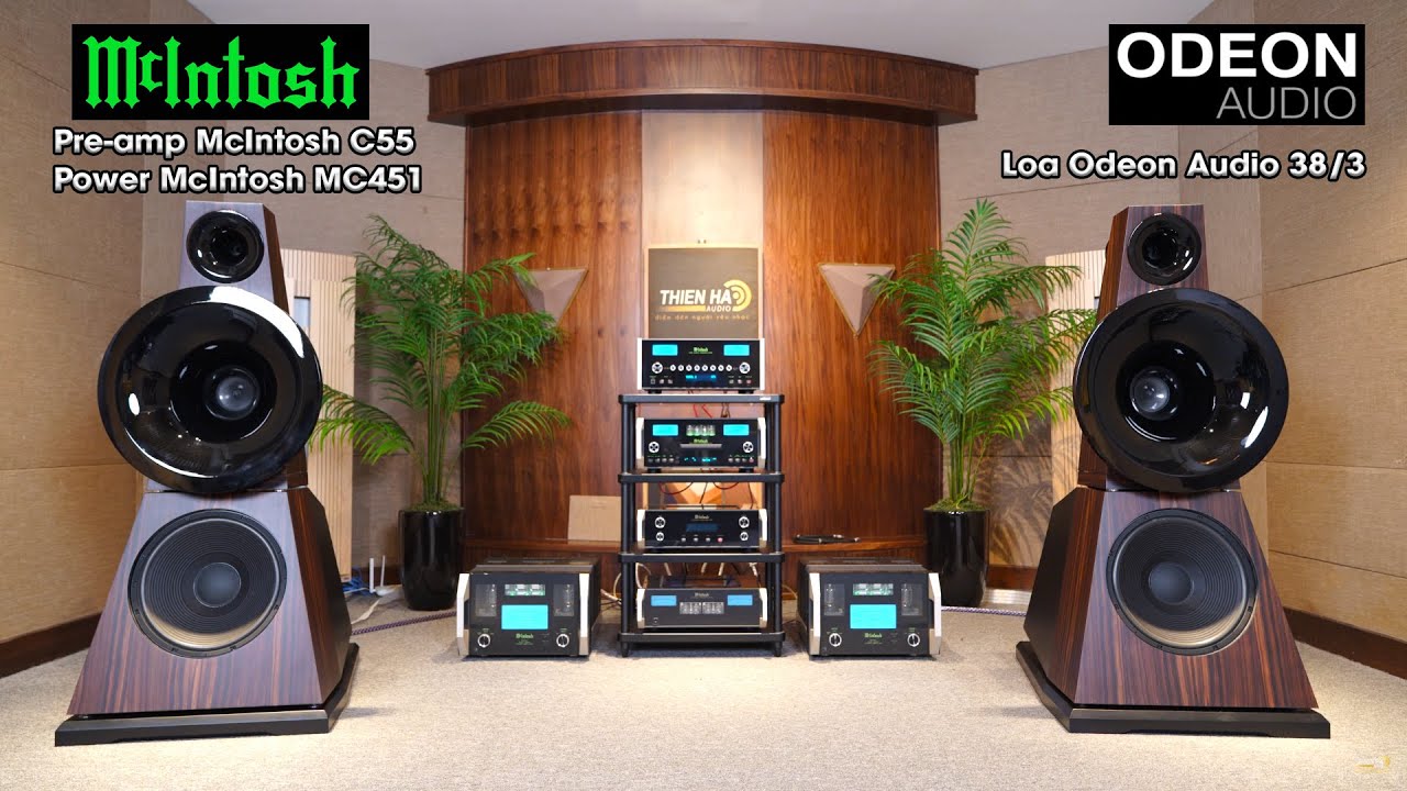 Pre-amp McIntosh C55 + Power Mcintosh MC451 Phối Ghép Tham Chiếu Loa Kèn Đầu Bảng Odeon Audio 38/3