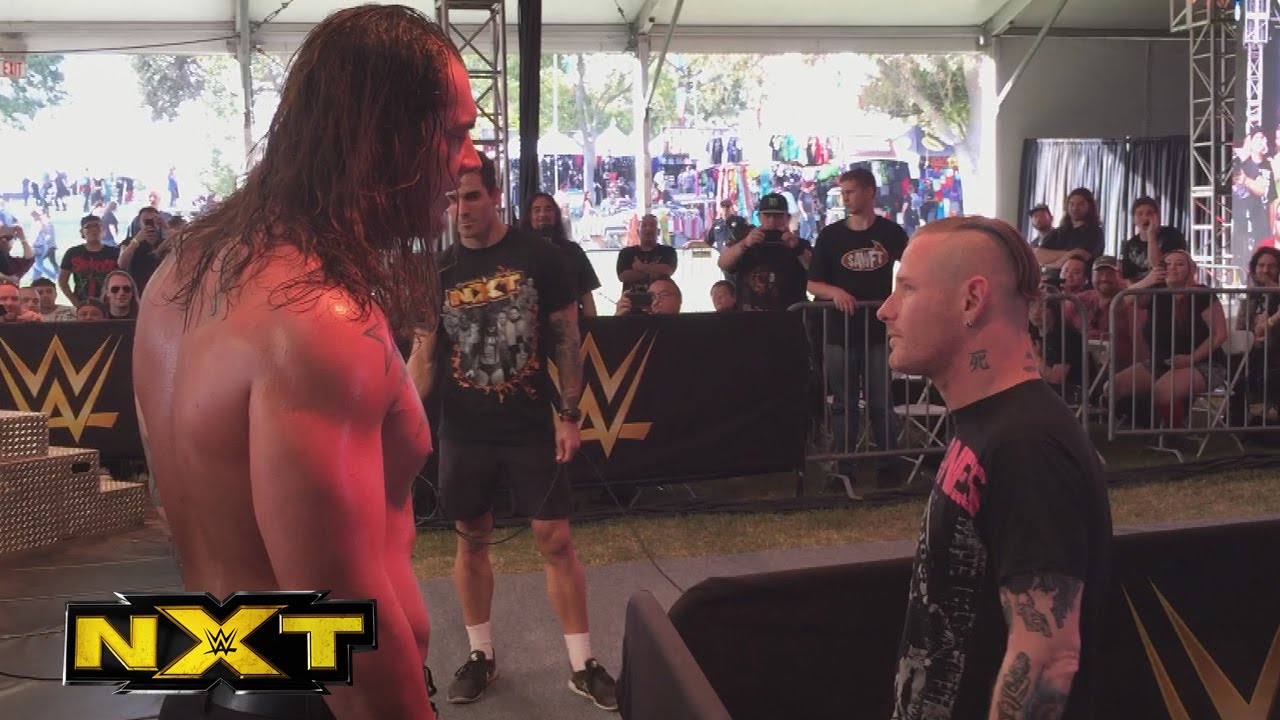 Slipknot's Corey Taylor hits Baron Corbin at the NXT Aftershock Festival