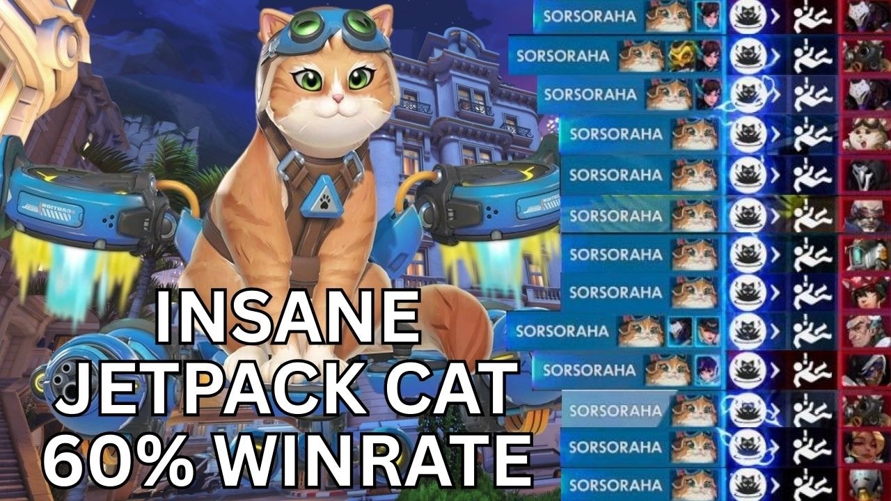 What A 60%+ Winrate Looks On Jetpack Cat In Overwatch 6v6