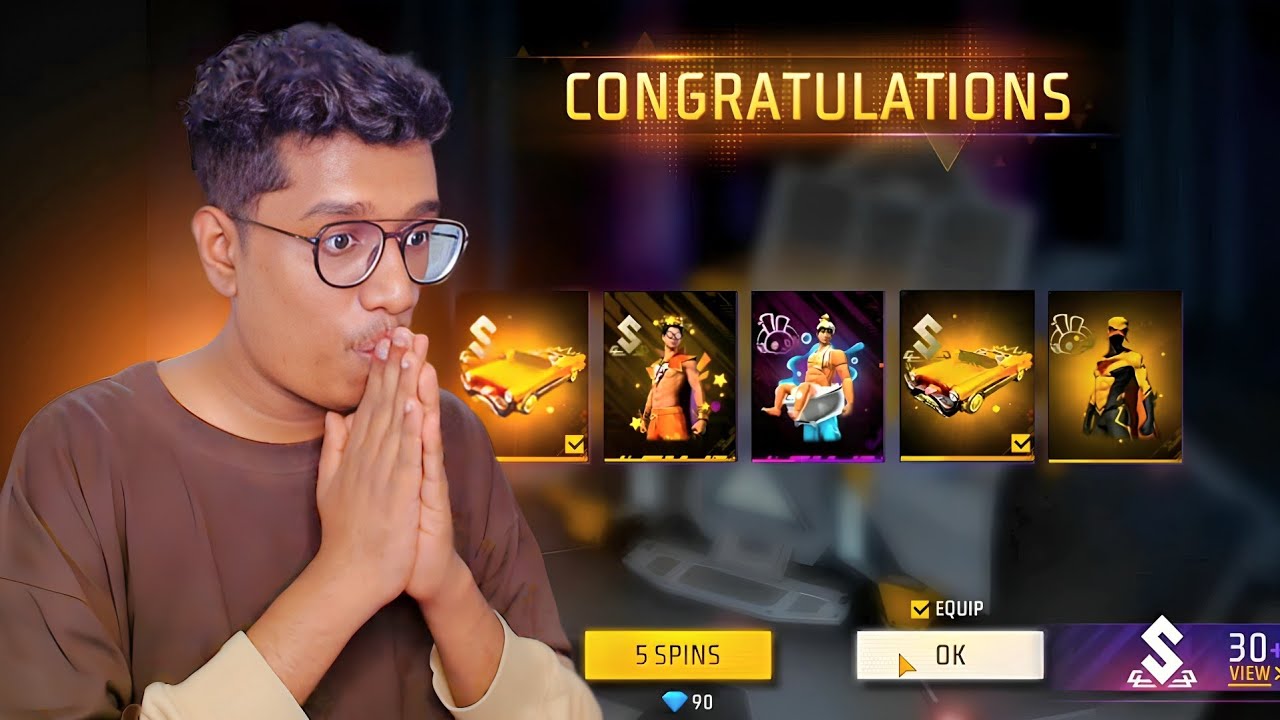New Funny Ring Event Spin ആക്കി 😍 Free fire Malayalam 