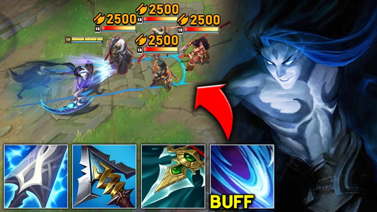 WTF?! NEW BUFFED BLUE KAYN CAN ONE SHOT YOUR WHOLE TEAM (RIOT MESSED UP)