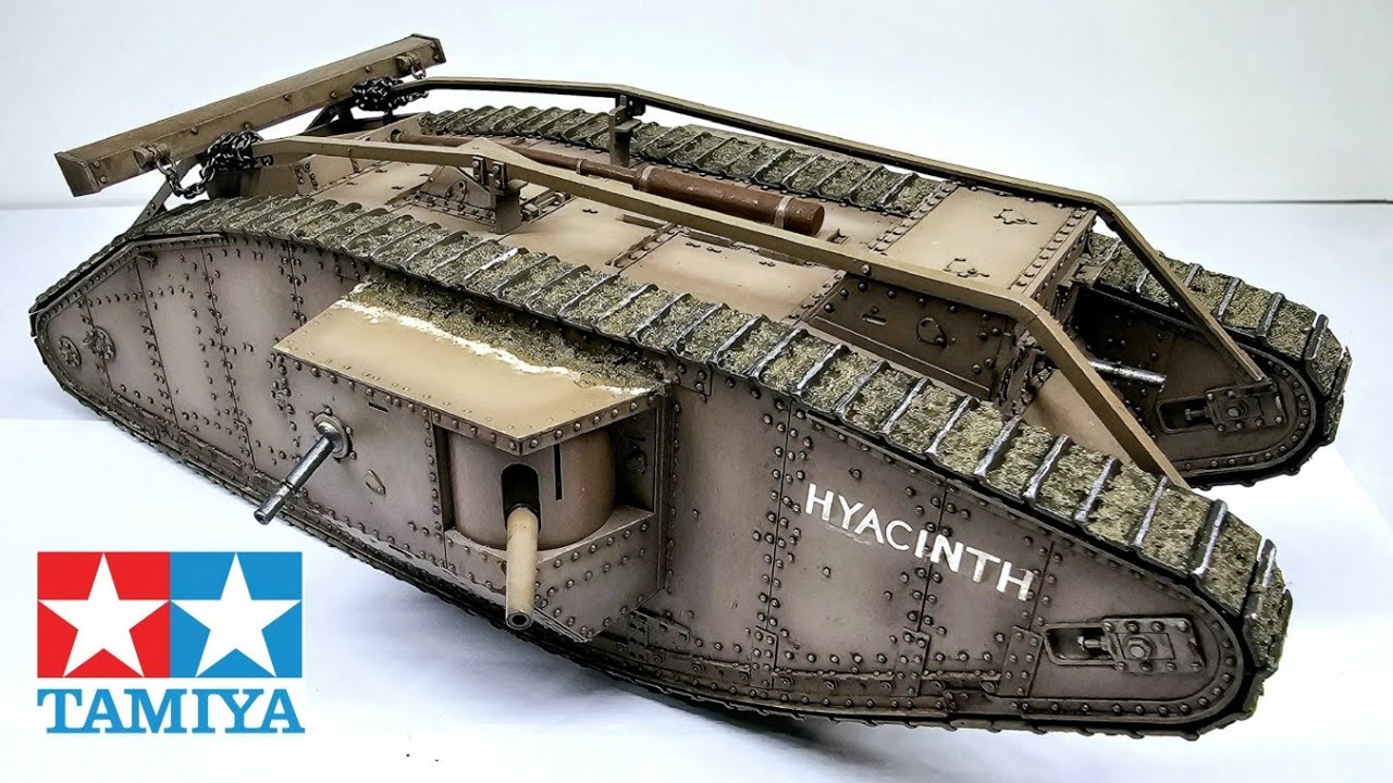 Tamiya British WW1 Tank Mk4 Male | 1/35 | Part 2 | Paint & Weathering #tamiya #scalemodel #ww1