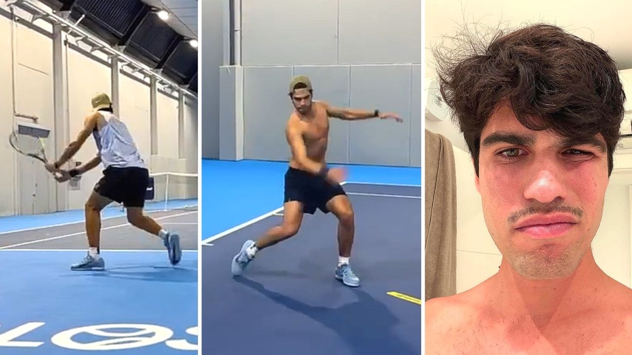 (17 June 2026) Carlos Alcaraz Injury Update: Court Training & Wrist Guard Off