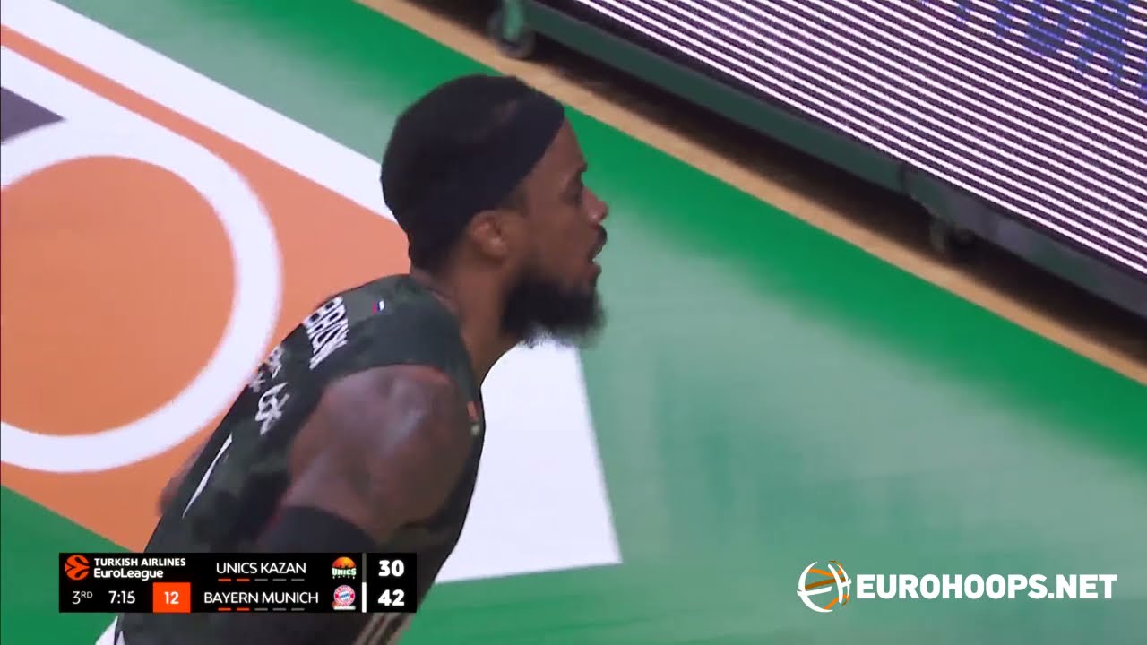 Unics Kazan-FC Bayern Munich 73-70: Lorenzo Brown (17 points)