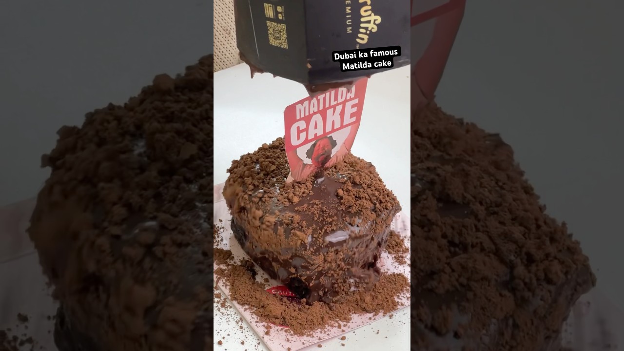 Dubai ka famous Matilda Cake. #cakevideos #food #chocolatecake #cake #dubai #viralshorts
