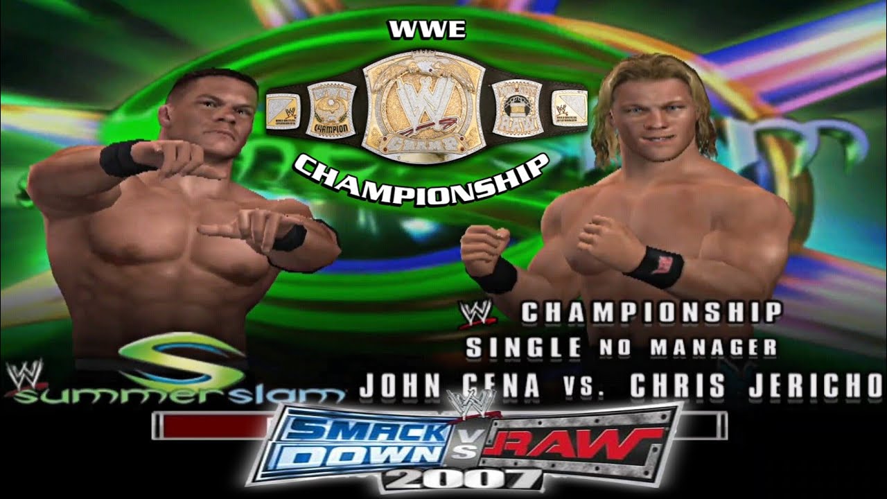 WWE John Cena vs Chris Jericho Championship match SummerSlam 2005 | SmackDown vs Raw 2007 PCSX2