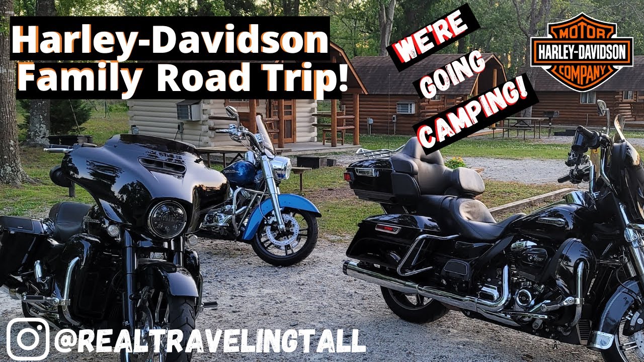 Motorcycle Cabin Camping with my Dad and Uncle! Harley-Davidson Family Road Trip!
