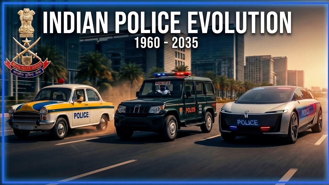 EVOLUTION of Indian Police Cars (1960-2035) 🇮🇳 | From Willys to Future Concept. 
