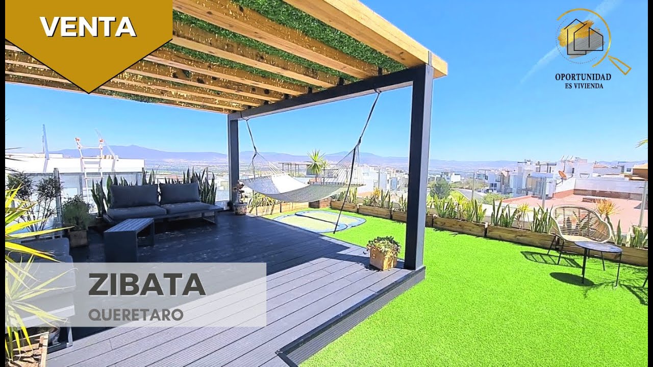 CASA EN VENTA EN ZIBATA QUERETARO CON ROOF GARDEN | $4,500,000 | Info ⬇