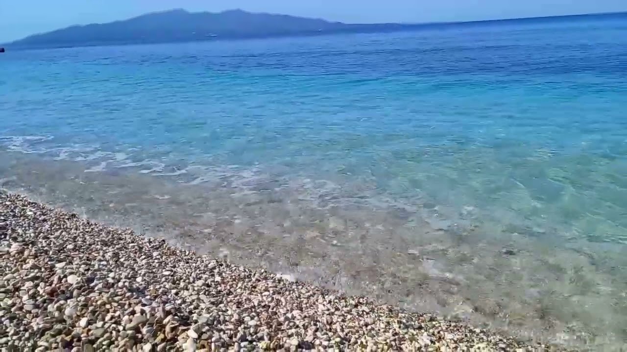 Relax Sounds of Ocean Waves on the Sarandë Beach #albania 