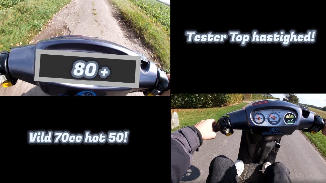 TESTER TOP HASTIGHED PÅ 70CC!