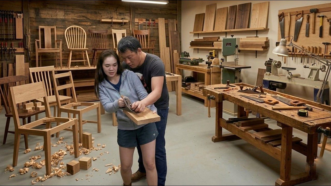 Time lapse video  Building a simple bamboo house Life improved with the help of one man #woodworking
