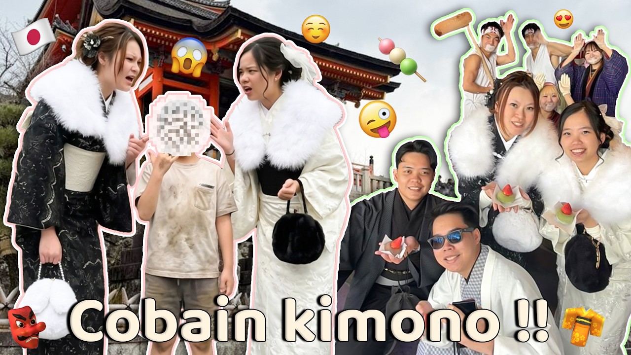 GELUT sama BOCIL KEMATIAN demi cobain MOCHI VIRAL !! Cobain pake kimono di Jepang ?!! 👘🍡😡