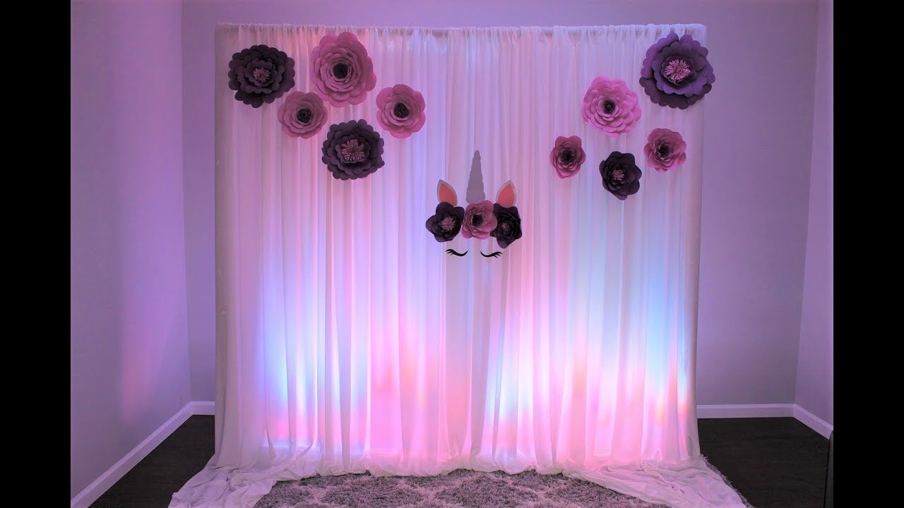 Unicorn Backdrop DIY