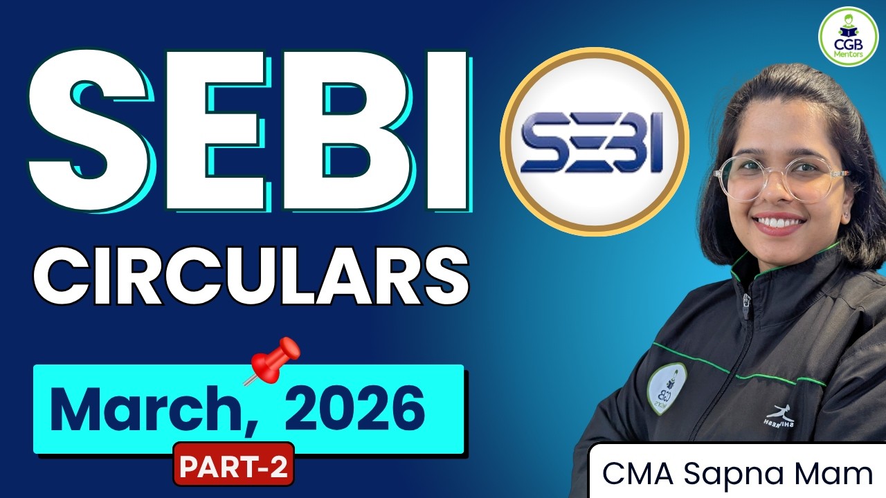 SEBI Circulars March 2026 | Complete March SEBI Circulars In One Shot | SEBI Circulars by Sapna Mam