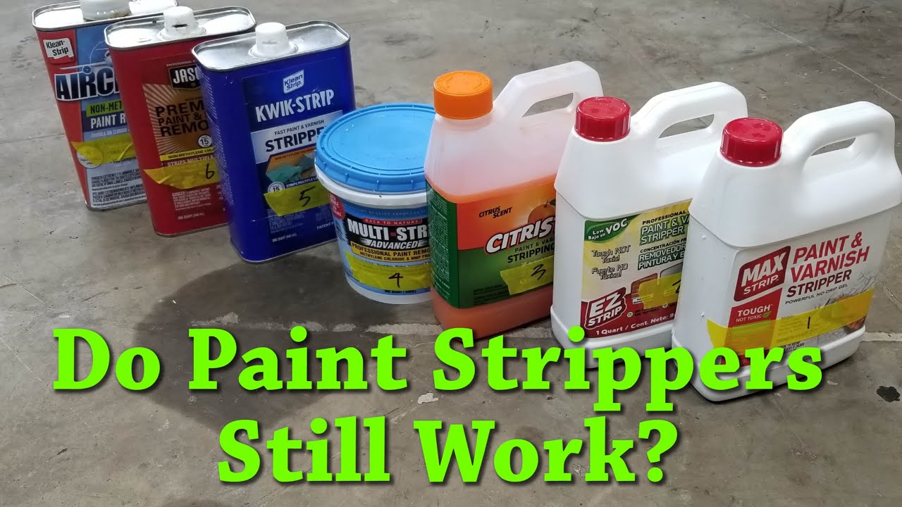 Finding the Best Paint Stripper! No Methylene Chloride?
