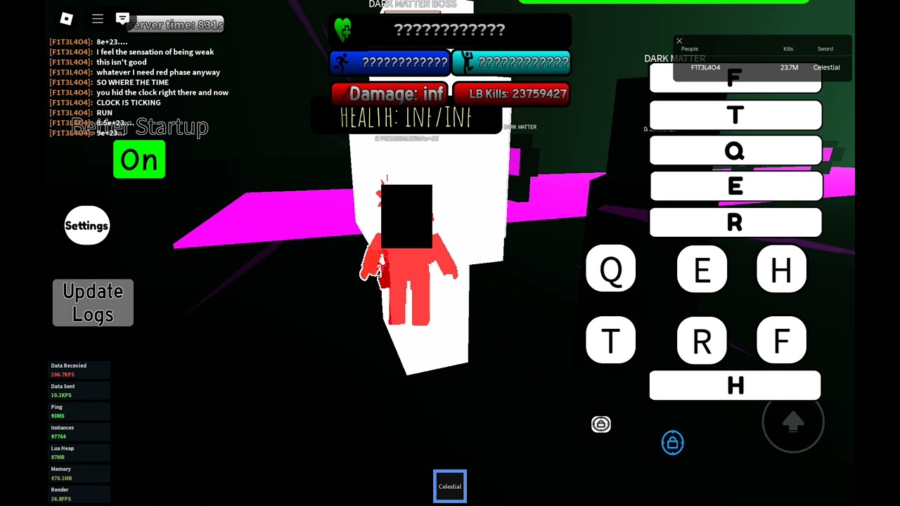 Celestial showcase part 3(FINALE)|killstreak fighting roblox