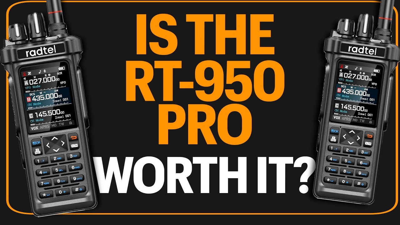 Сравнение разблокированных любительских радиостанций Radtel RT-950 PRO и RT-950 для SHTF