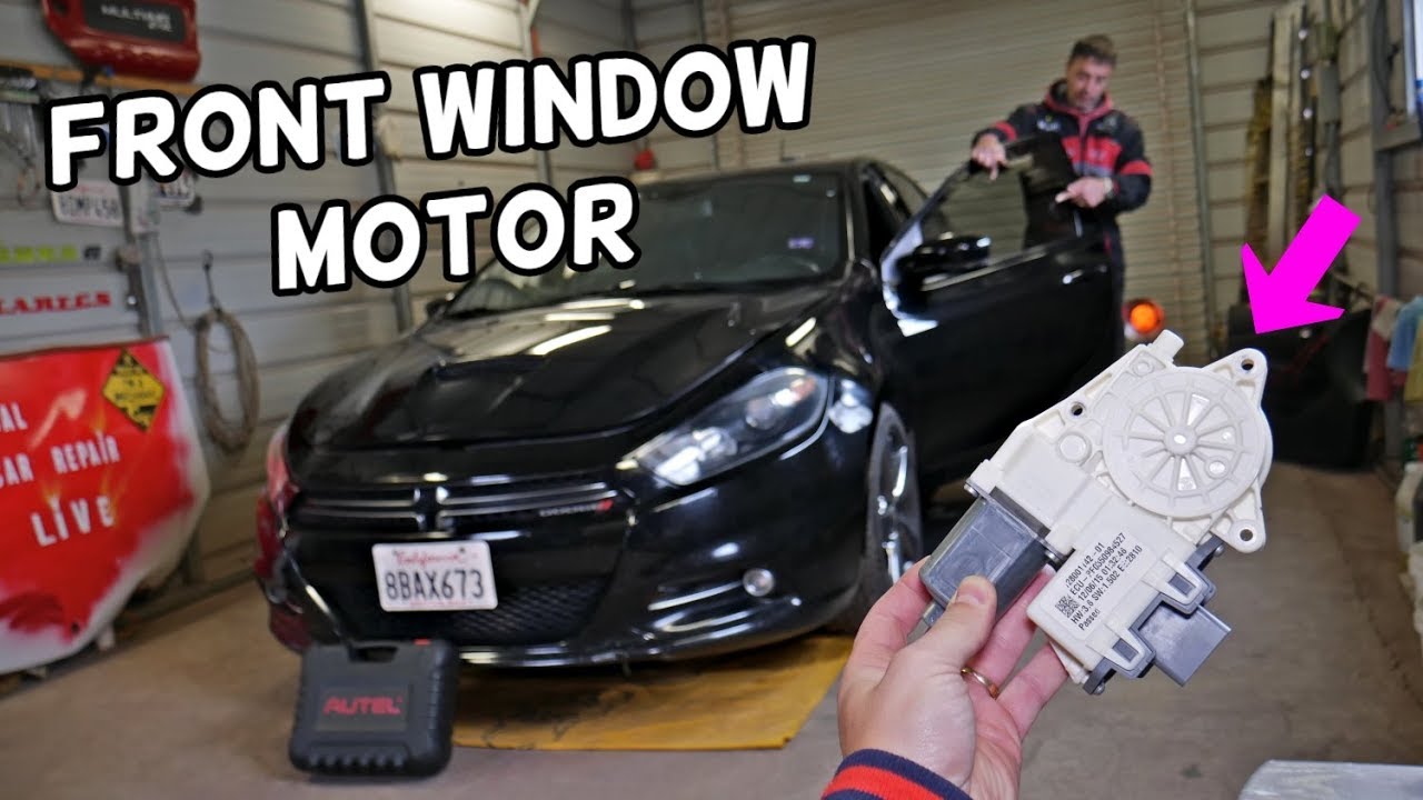 FRONT WINDOW MOTOR REPLACEMENT REMOVAL DODGE DART, CHRYSLER 200. WINDOW NOT WORKING