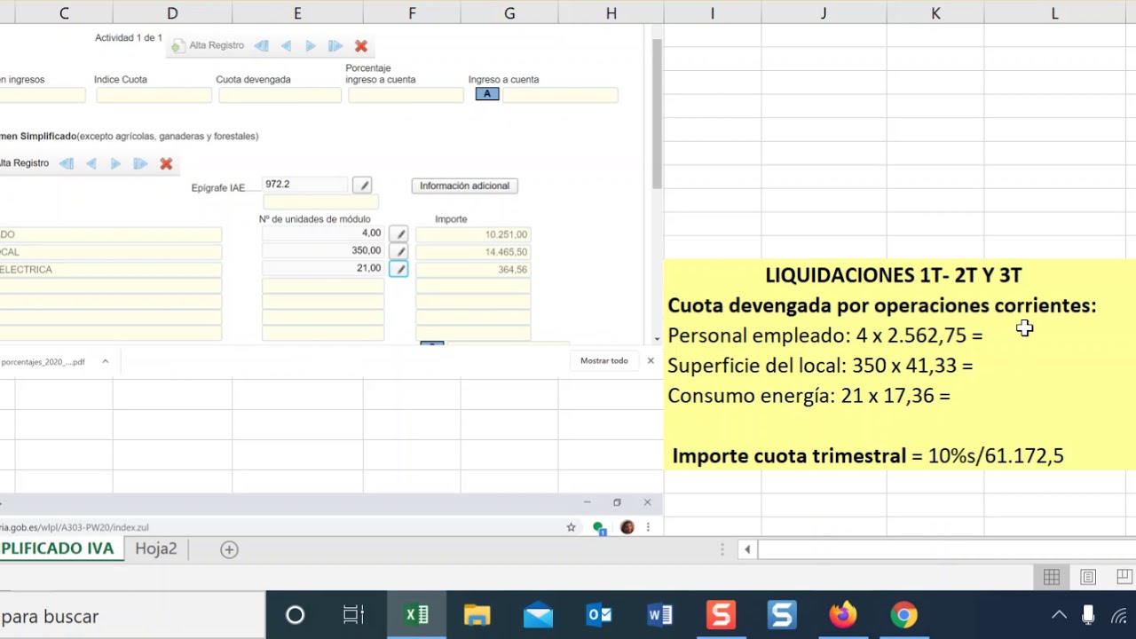 RÉGIMEN SIMPLIFICADO EN EL IVA- MÓDULOS