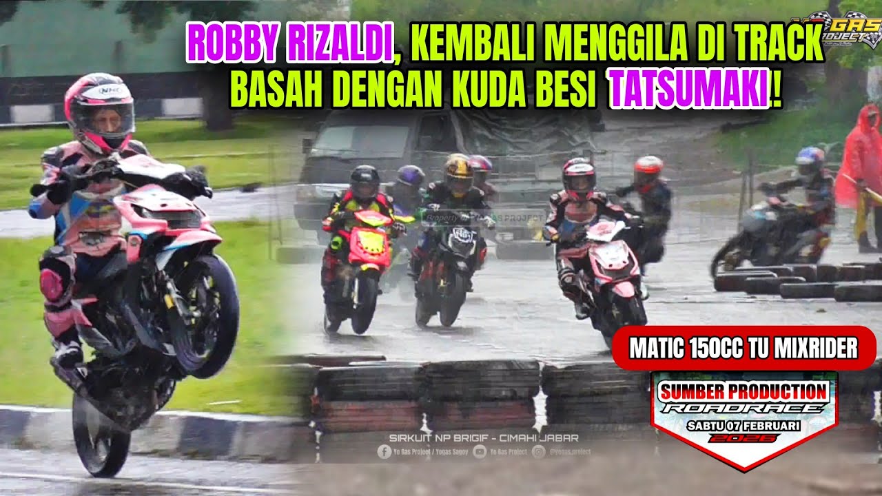 Track Basah di Libas abis sama Rider ini‼️Larinya Kenceng bro‼️ Roadrace Cimahi 2026