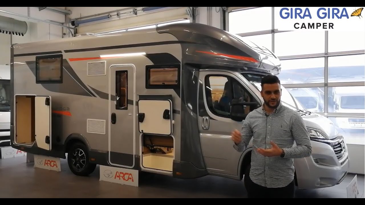 Camper Arca Europa new deal P 745 GLC camper simintegrale con basculante grande garage top di gamma