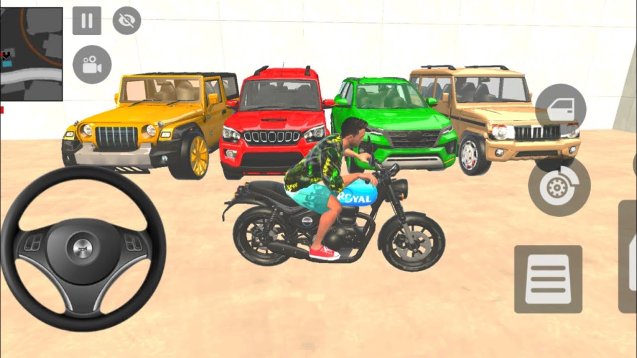 🤑Indian Thift Auto Simulator🤩Indian Showroom Purchase😯Modified Car lengi And Bike🥳Game