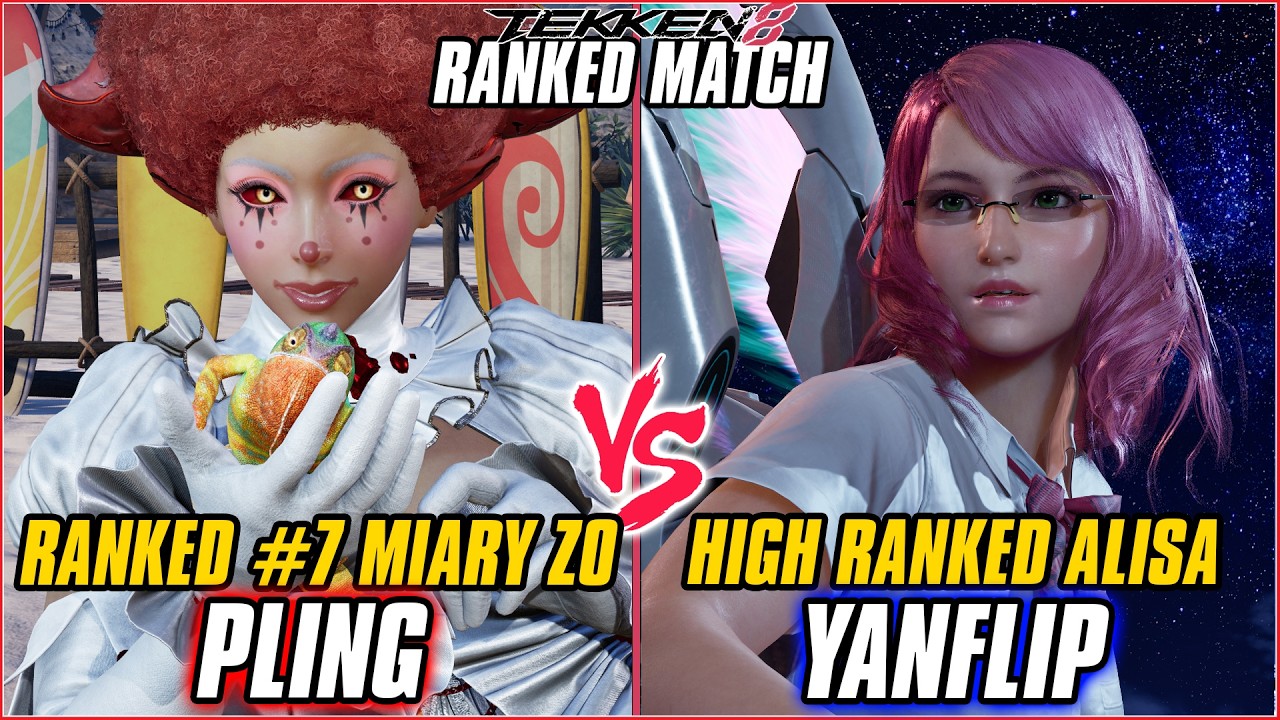 TEKKEN 8 ▰ PLING (#7 Ranked Miary Zo) vs YANFLIP (Alisa) ▰ T8 HIGH LEVEL GAMEPLAY