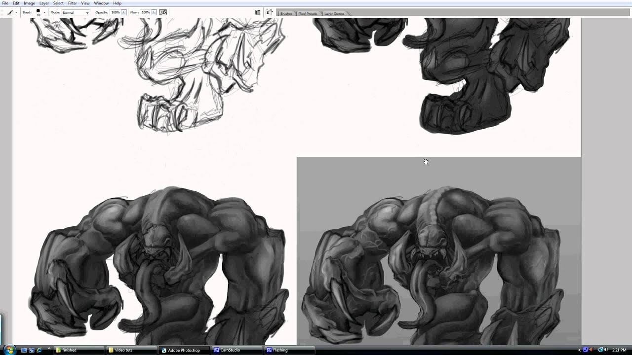 Digital Painting: using Overlay Layers process