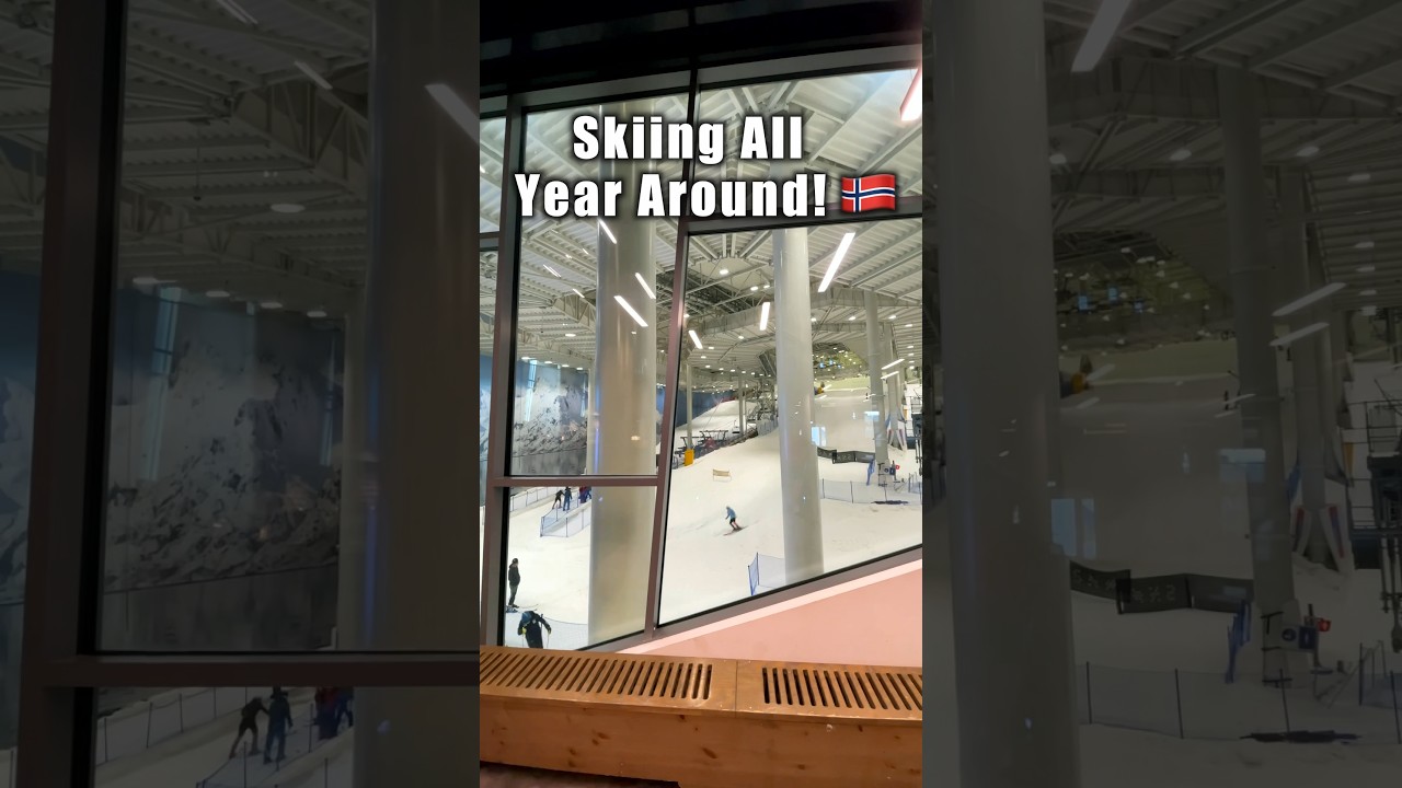 Skiing 365 Days a Year? ❄️ Only in Oslo's Indoor Arena! 🎿