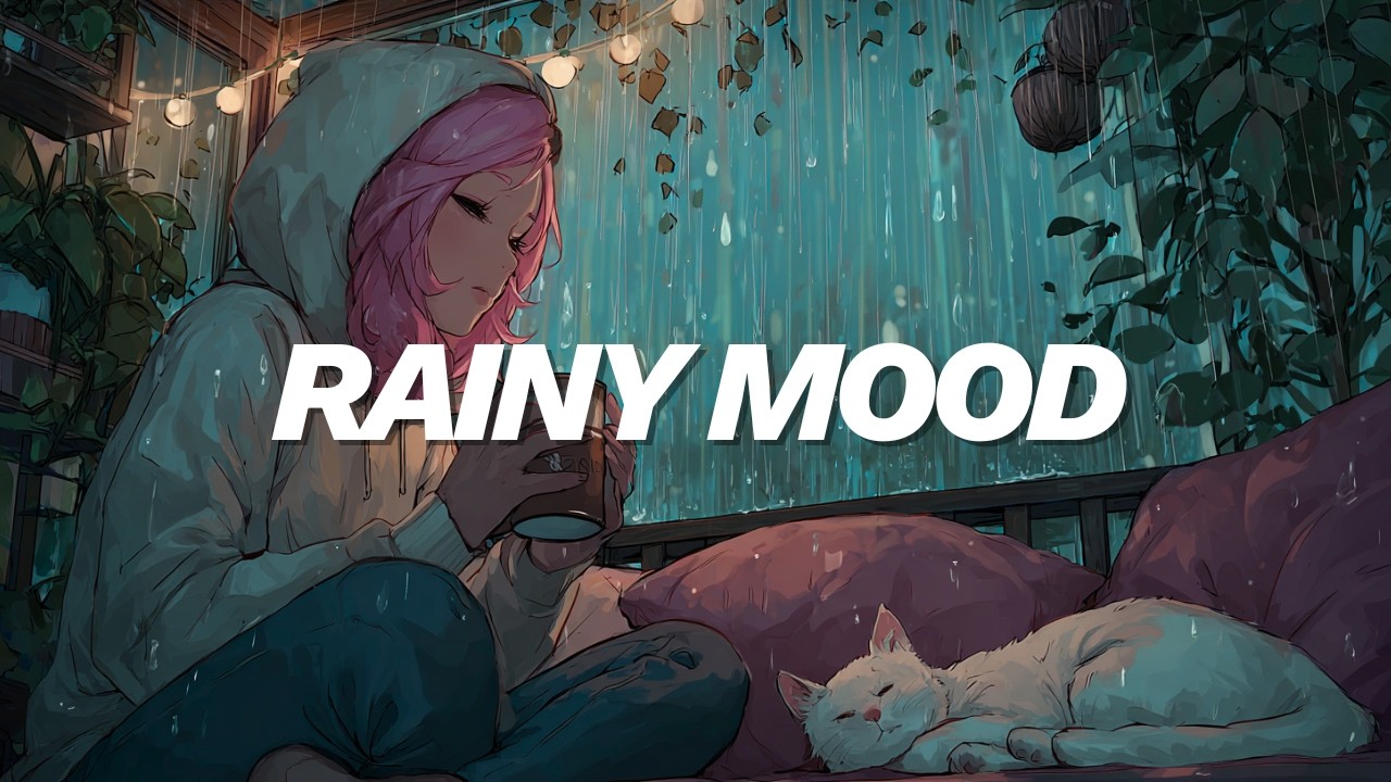 Rainy Lofi 🌧️ No Ads | Calm Melancholic Beats to Relax, Study & Reflect (1.5+ Hours)