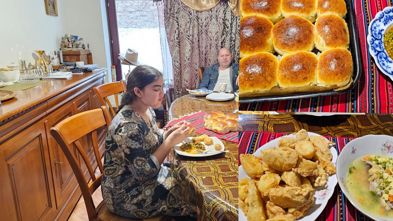 Ciorba cu carne de bibilica și mazăre scăzută.