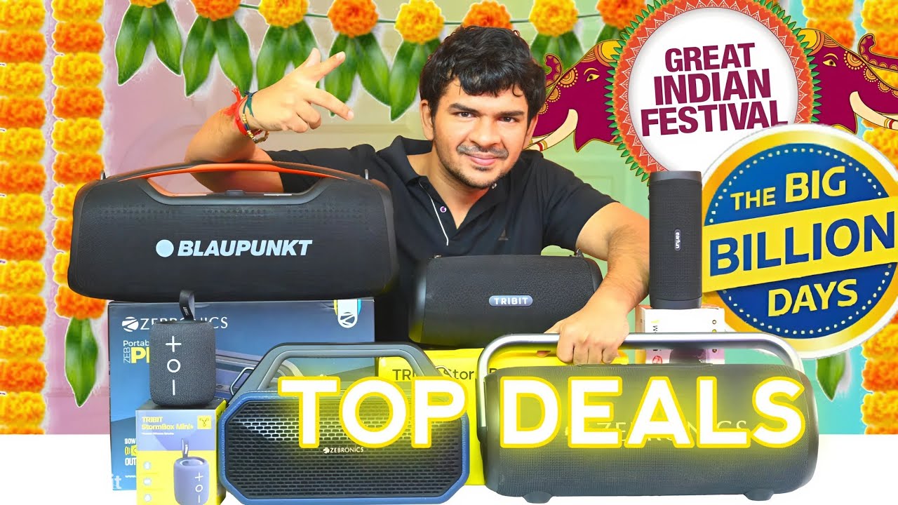 Best Bluetooth speaker deals in BBD & Great Indian Festival Sale 2025