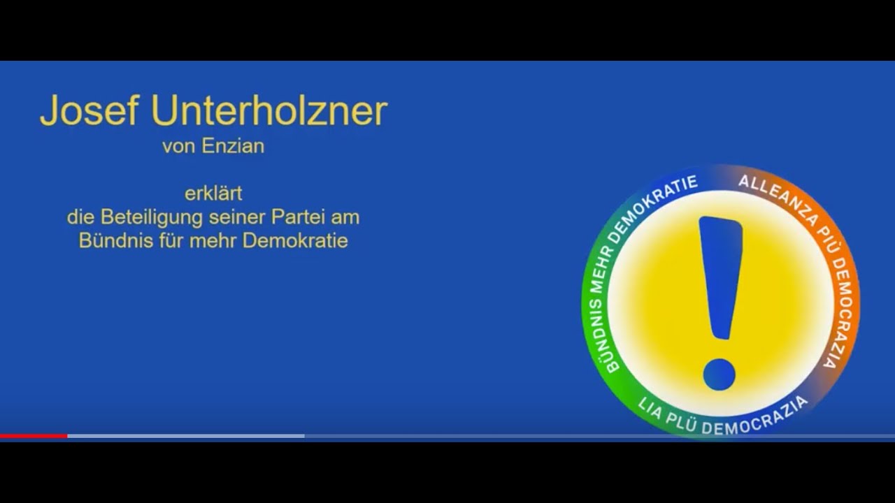 Josef Unterholzner von der Partei Enzian